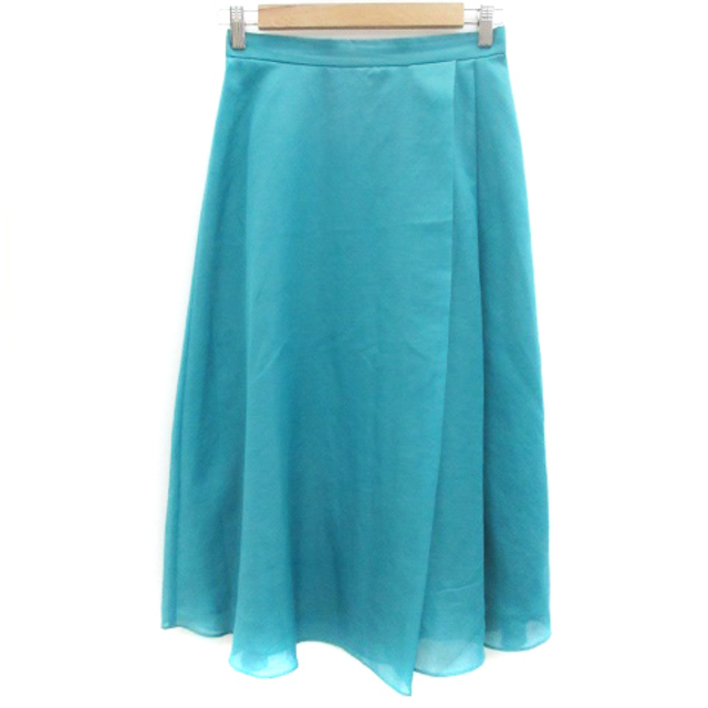 INDIVI(インディヴィ)のインディヴィ INDIVI フレアスカート ロング丈 38 グリーン 緑 レディースのスカート(ロングスカート)の商品写真