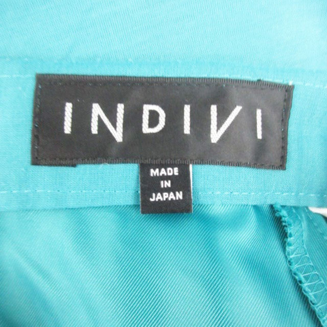 INDIVI(インディヴィ)のインディヴィ INDIVI フレアスカート ロング丈 38 グリーン 緑 レディースのスカート(ロングスカート)の商品写真