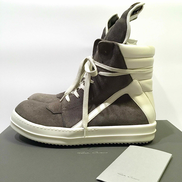 単品購入可 正規品/RICK OWENS GEOBASKET SNEAKERS スニーカー