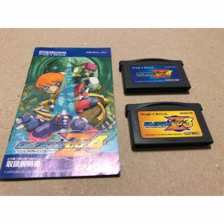 ゲームボーイアドバンス(ゲームボーイアドバンス)の【GBA】ロックマンゼロ３・4セット(携帯用ゲームソフト)