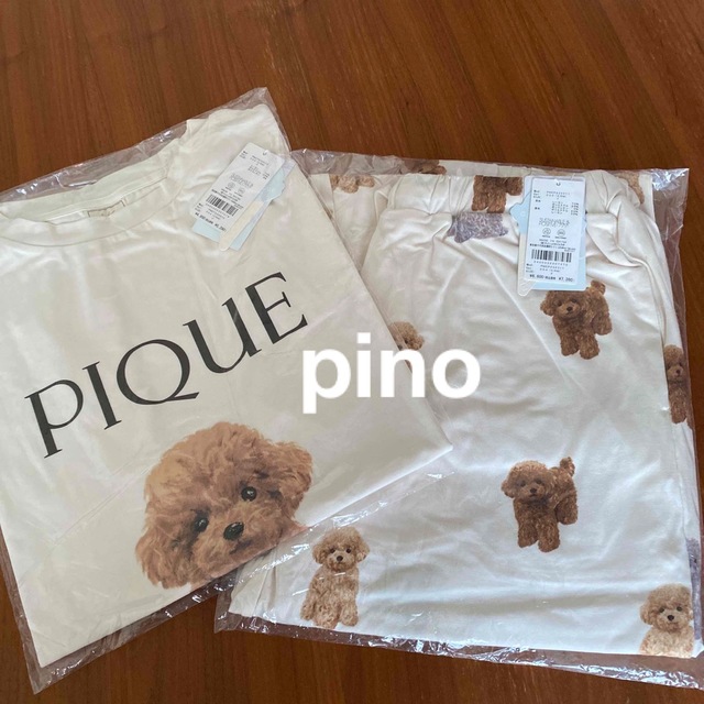 gelato pique - ジェラートピケ トイプードル柄ワンポイントTシャツ