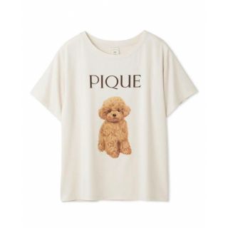 gelato pique - ジェラートピケ トイプードル柄ワンポイントTシャツ