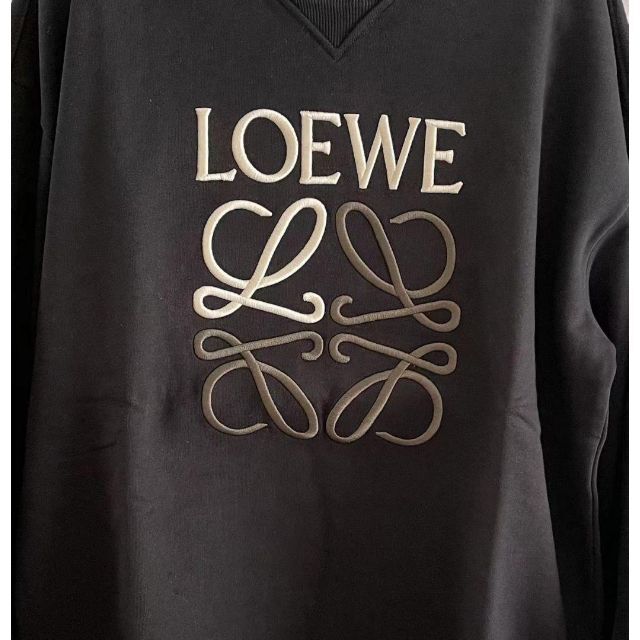LOEWE - ロエベLOEWE スウェットトレーナーロゴ 黒 ブラックの通販 by