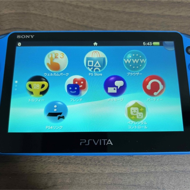 PlayStation Vita(プレイステーションヴィータ)の★本体良品★ PlayStationVITA PCH-2000 アクアブルー エンタメ/ホビーのゲームソフト/ゲーム機本体(携帯用ゲーム機本体)の商品写真