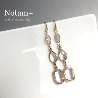 アガット(agete)のN-210 Crystal drop pierce (ピアス)