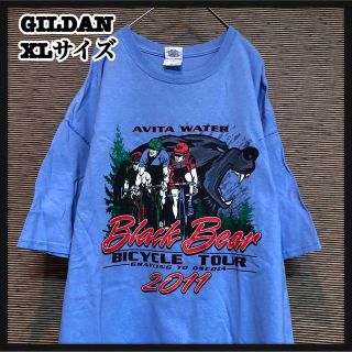 ギルタン(GILDAN)の【ギルダン】半袖Tシャツ　アニマル　クマ　ベアー　自転車　サイクルツアー44(Tシャツ/カットソー(半袖/袖なし))