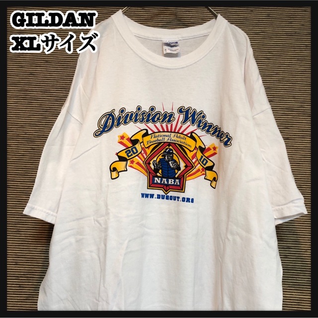 GILDAN(ギルタン)の【ギルダン】半袖Tシャツ　野球　キャッチャー　ベースボール　記念t　44 メンズのトップス(Tシャツ/カットソー(半袖/袖なし))の商品写真