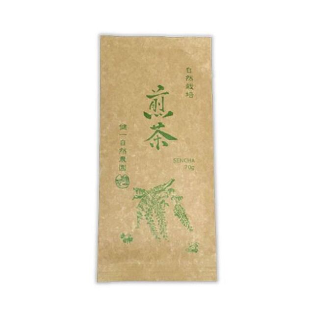 自然栽培 煎茶(70g)☆奈良県産☆無肥料無農薬☆蒸し緑茶製法で揉み上げました♪ 食品/飲料/酒の飲料(茶)の商品写真