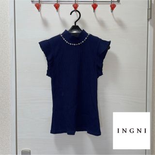 イング(INGNI)の【即日発送】【匿名配送】イング　リブ　ノースリーブ　トップス(カットソー(半袖/袖なし))