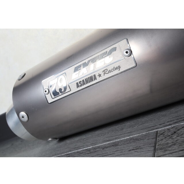 パーツ アサヒナレーシング 60.5 チタンシェルサイレンサー 汎用 EXTEC