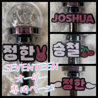 SEVENTEEN - SEVENTEEN ペンライト ネームボード オーダーページの通販