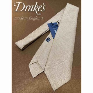 ドレイクス(DRAKES)の【新品】Drake's／ドレイクス／ネクタイ／ベージュ／定価3.2万／40%オフ(ネクタイ)