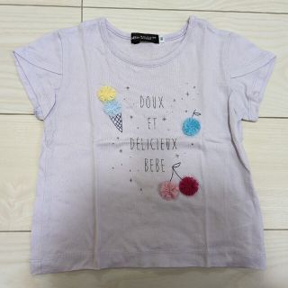 ベベ(BeBe)のBeBe　ポンポンTシャツ　90cm(Tシャツ/カットソー)