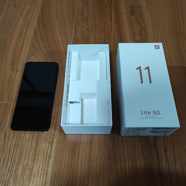 Xiaomi　mi lite11　トリュフブラックスマートフォン/携帯電話