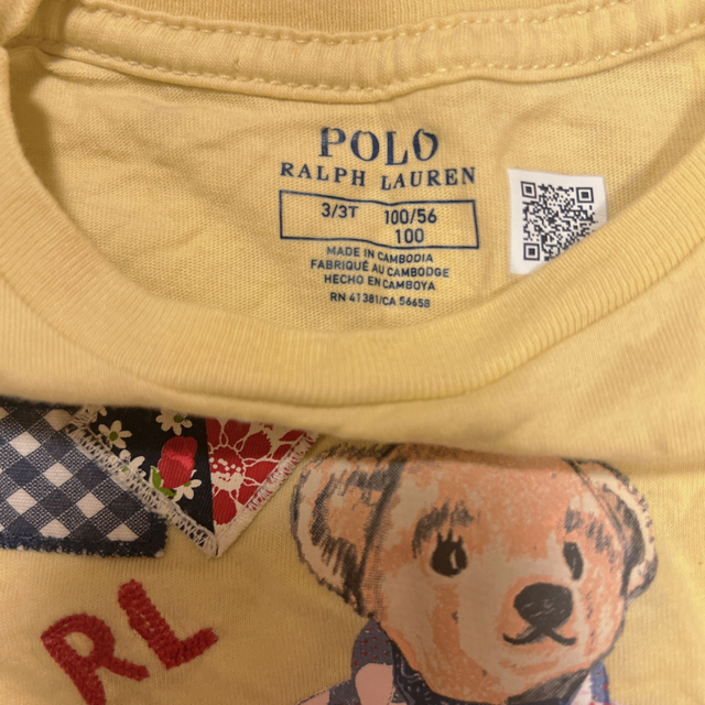 POLO RALPH LAUREN(ポロラルフローレン)のラルフローレン　Tシャツ　100cm キッズ/ベビー/マタニティのキッズ服女の子用(90cm~)(Tシャツ/カットソー)の商品写真