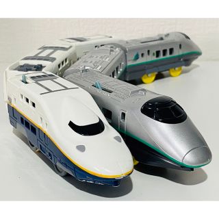 プラレール  E4系×400系つばさ連結セット　絶版品　レア(鉄道模型)