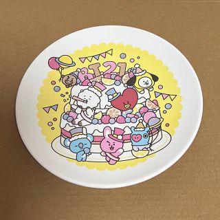 BT21カフェ限定オリジナル陶器プレート(キャラクターグッズ)