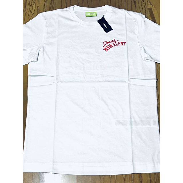 DIESEL ディーゼル Tシャツ・カットソー 白 XS 0124924D0029 DIESEL - DIESEL 新品未使用 XSサイズ Tシャツ カットソー 白