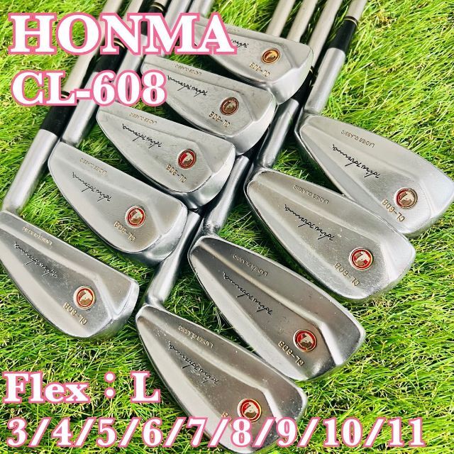 【希少モデル】HONMA CL-608 レディース アイアン ガーネットレッド