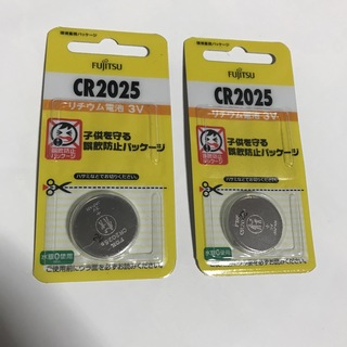 フジツウ(富士通)の富士通 リチウム電池 CR2025C BN(1コ入)  2個(その他)