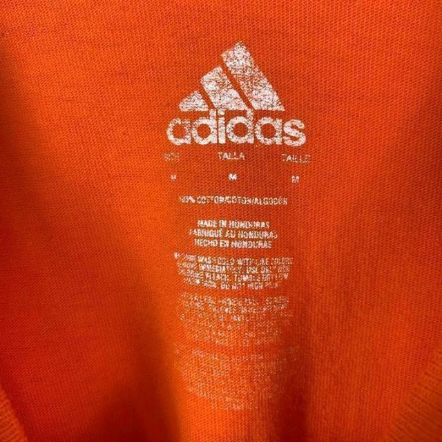 adidas(アディダス)のD431 アディダス　ワンポイントロゴ　バックプリント　M オレンジ　Tシャツ メンズのトップス(Tシャツ/カットソー(半袖/袖なし))の商品写真