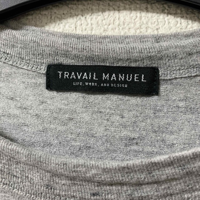 TRAVAIL MANUEL(トラバイユマニュアル)のトラバイユマニュアル　アシメデザインTシャツ レディースのトップス(Tシャツ(半袖/袖なし))の商品写真