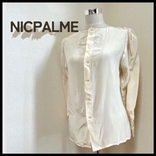 NICPALME レディース F ブラウス 作業着 レース 花柄 春服(シャツ/ブラウス(長袖/七分))