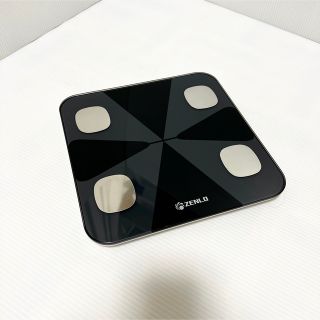 ZENLO スマート体重体組成計 計量範囲：6-180kg ブラック(体重計/体脂肪計)