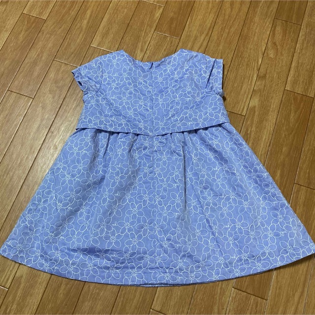 mikihouse(ミキハウス)の美品　ミキハウスワンピース キッズ/ベビー/マタニティのキッズ服女の子用(90cm~)(ワンピース)の商品写真