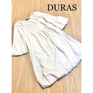 デュラス(DURAS)のDURAS     アイボリー　 バルーン　ミニワンピース(ミニワンピース)