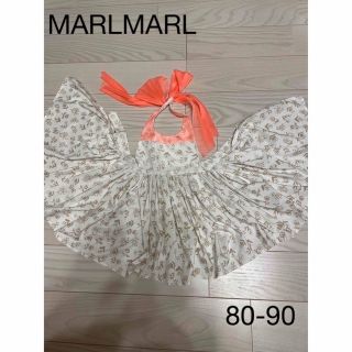 マールマール(MARLMARL)のMARLMARL  エプロン　ホワイト　80-90(その他)