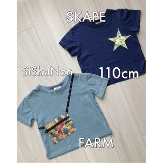 シシュノン(SiShuNon)のSiShuNon キッズTシャツ２枚セット 半袖 SKAPE FARM 110(Tシャツ/カットソー)