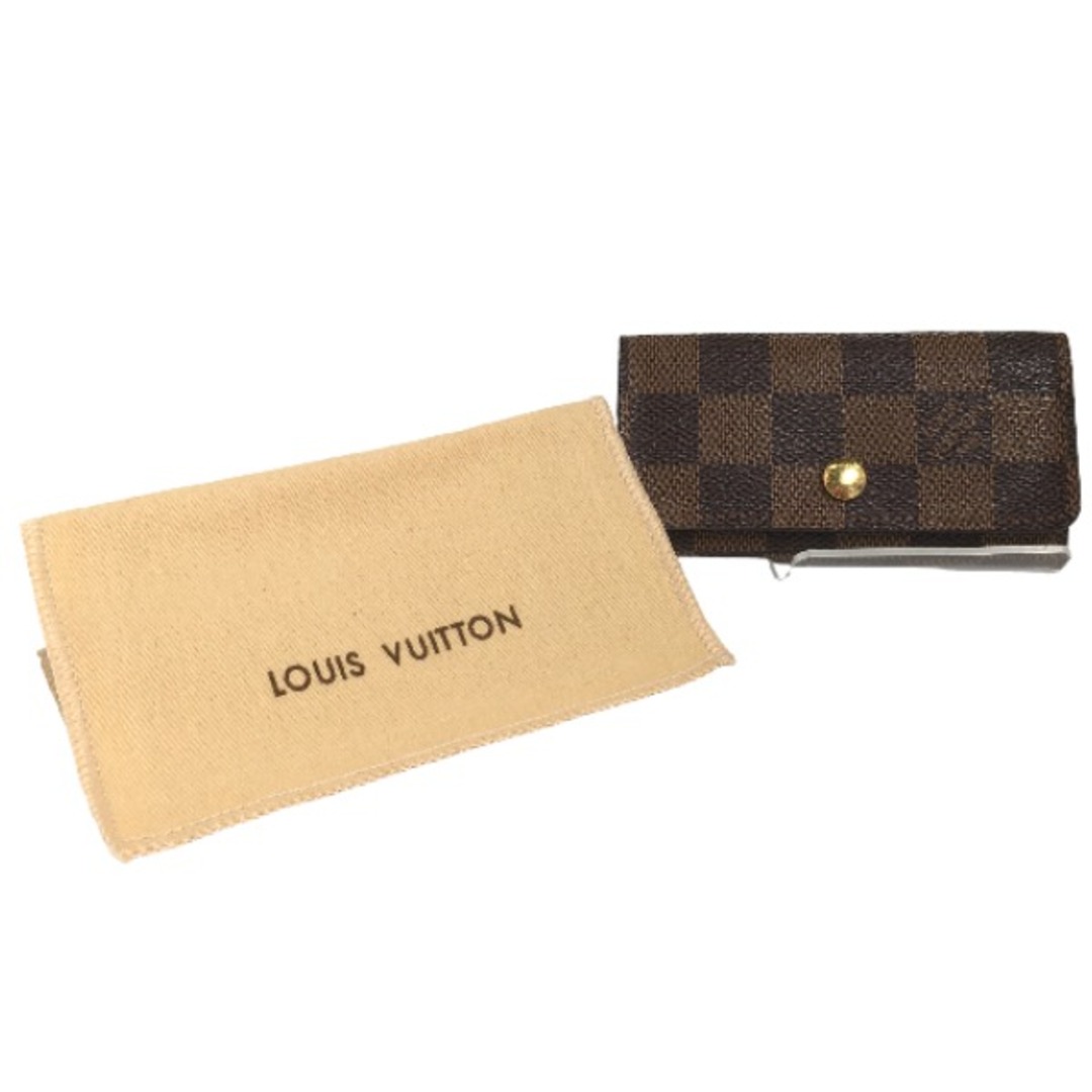 ルイヴィトン N62631 キーケース ブラウン  LOUIS VUITTON ミュルティクレ４ ダミエ