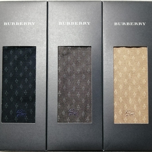BURBERRY(バーバリー)の♪【新品未使用】BURBERRY バーバリー メンズ ソックス 3足セット♪ メンズのレッグウェア(ソックス)の商品写真