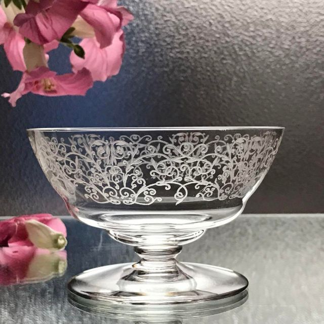 買う 希少 美オールドバカラ Baccarat ☆ルリ Lulli☆シャンパンクープ ...