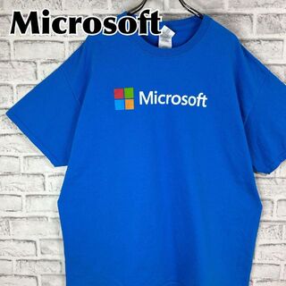 ギルタン(GILDAN)のMicrosoft マイクロソフト 両面デザイン 企業 Tシャツ 半袖 輸入品(Tシャツ/カットソー(半袖/袖なし))