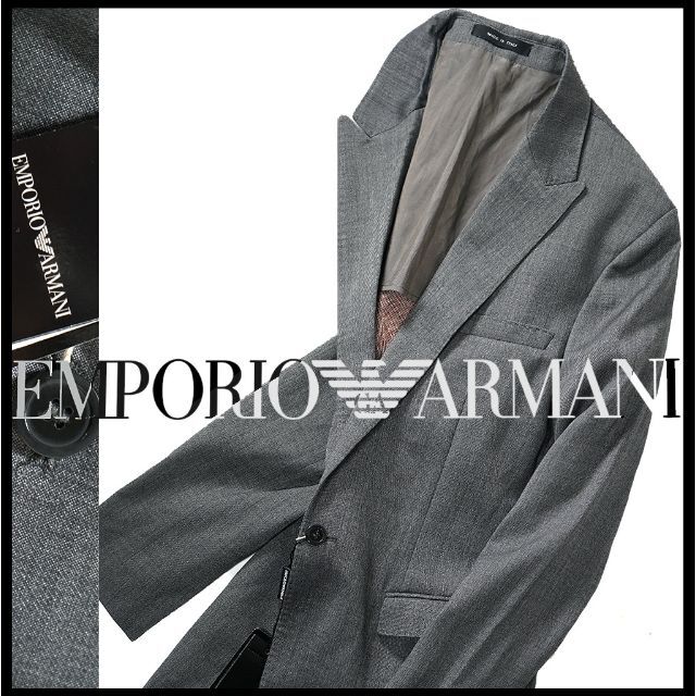 新品 EMPORIO ARMANI アルマーニ 裏地柄ジャージーウールジャケット新品未使用