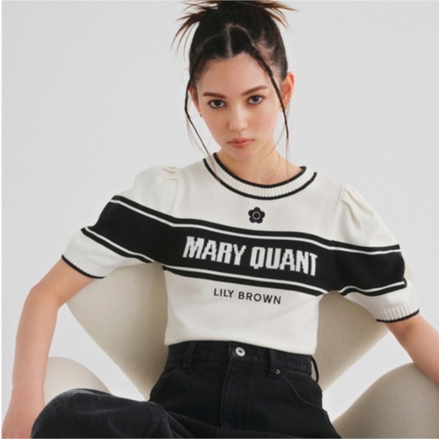 フリーサイズ【LILY BROWN×MARY QUANT】ニットプルオーバー