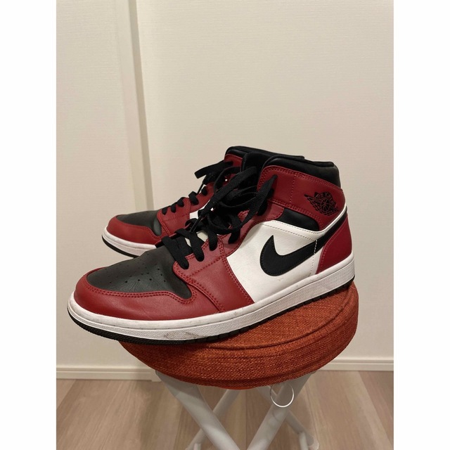 NIKE AIRJORDAN1 MID CHICAGOBLACKTOE 28.5