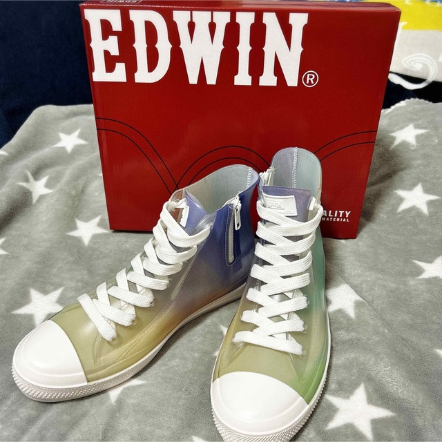 EDWIN ハイカット レインスニーカー - 長靴