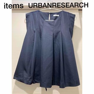 アーバンリサーチ(URBAN RESEARCH)のURBAN RESEARCH アーバンリサーチ　ネイビー　ノースリーブ　ブラウス(シャツ/ブラウス(半袖/袖なし))