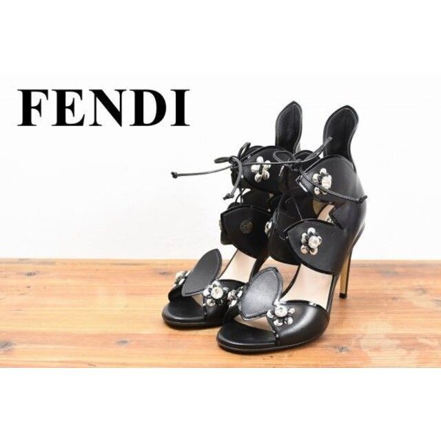 25横幅AL AD0014 近年モデル FENDI フェンディ ラインストーン