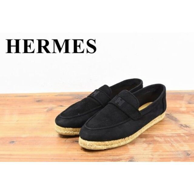 AL AD0009 高級 HERMES エルメス ウエッジソール 厚底 レザー