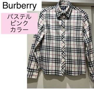 バーバリー(BURBERRY)のバーバリー　ピンク　シャツ(ポロシャツ)