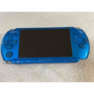 プレイステーションポータブル(PlayStation Portable)の☆動作品☆ PSP-3000  バイブラントブルー(携帯用ゲーム機本体)