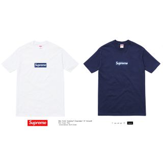 新品New York Yankees/Supreme Box Logo Tee