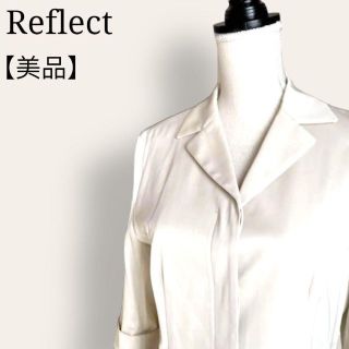 リフレクト(ReFLEcT)の【美品】リフレクト　ジャケット　7分袖　比翼　テーラード　オンラインジャケ(テーラードジャケット)