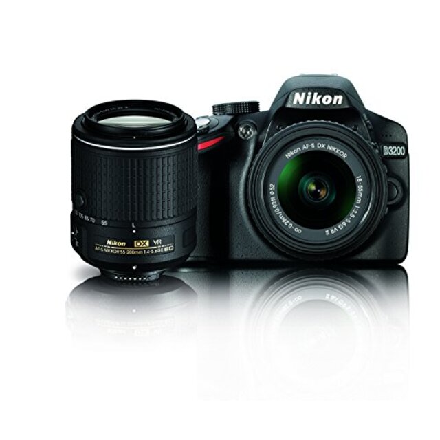 カメラ (中古）Nikon D3200 24.2 MP CMOS デジタル一眼レフカメラ 18