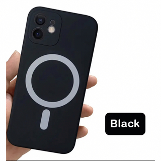 iPhone14 用磁気充電対応ケース　黒(iPhoneケース)
