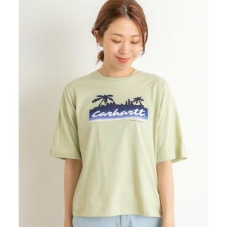 サニーレーベル(Sonny Label)の【AGAVE】carhartt W SHORT-SLEEVE PALM SCRIPT T-SHIRTS(カットソー(長袖/七分))